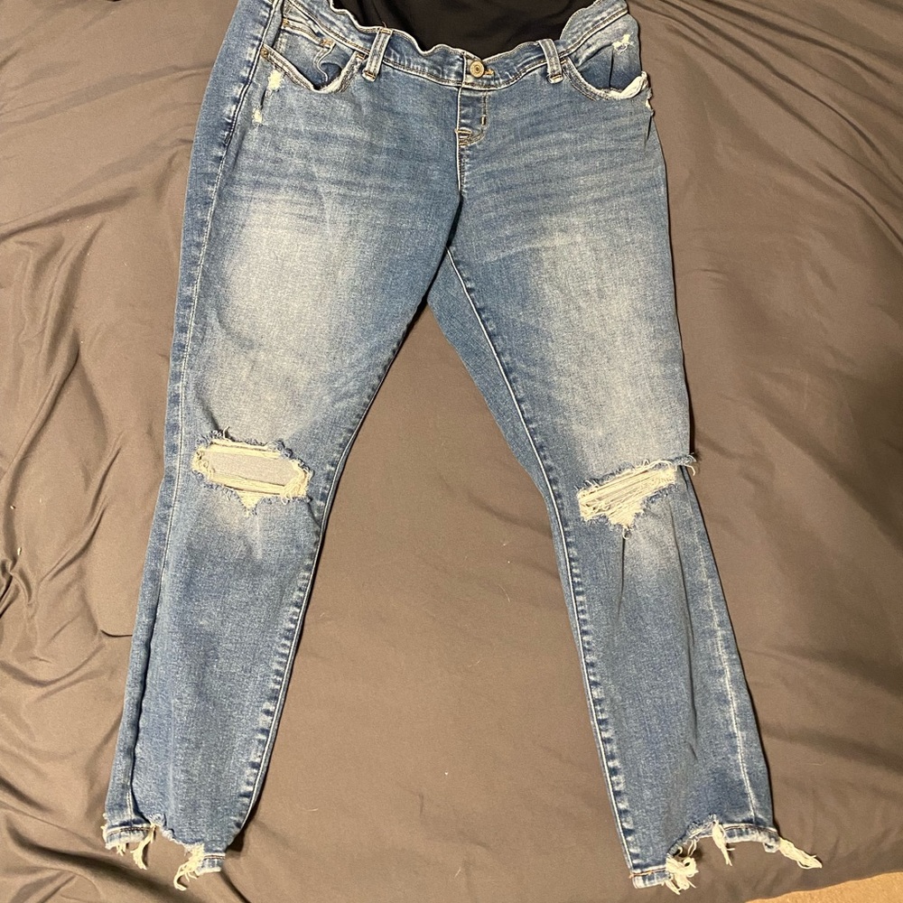 Abercrombie & Fitch Maternity Super Skinny Ankle Jean